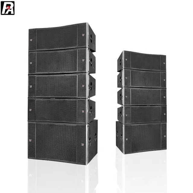 Dual 12 Inch High Output Power Line Array Speakers with 2000W 8ohm Impedance Excellent Sound Quality
