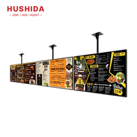 HUSHIDA Télécommande Grand écran 43 pouces Affichage du menu TV Affichage intelligent Menu de restaurant