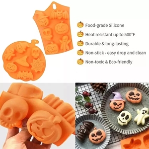 Moldes <span class=keywords><strong>de</strong></span> Silicona para Halloween, Antiadherentes y Ecológicos, para Hornear Pasteles, Dulces y Muffins, Color Personalizado, <span class=keywords><strong>en</strong></span> Bolsa OPP - Product Image 4