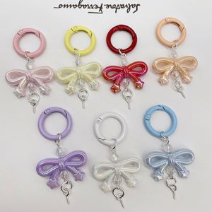 Mini porte-clés mignon en forme de nœud avec boucle à ressort pour accessoire de sac et bijoux DIY - Product Image 6