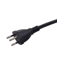Cable de extensión de cable de alimentación exterior brasileño Dispositivo de conexión de cable de cobre de 3 núcleos y 3 enchufes con uso a prueba de fugas 13 para cables de alimentación