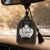 Pendentif Désodorisant Auto En Papier Et Acrylique Boîte Parfum Forme Taille Couleur Motif Et Senteur Personnalisés Cadeau