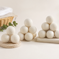 Bola Cuci Pakaian Ramah Lingkungan dari Kain Felt Lembut dengan Warna dan Kemasan Khusus, Bola Pengering Wol