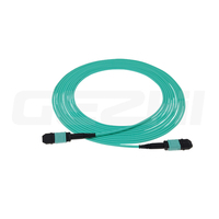 Kabel Jumper Serat Optik Multimode MPO OM3 Kecepatan Tinggi untuk Interkoneksi Jaringan Pusat Data 10G 40G
