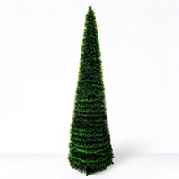 Sapin de Noël artificiel de 150 cm en PE et PVC, vert, pour décoration intérieure de Noël