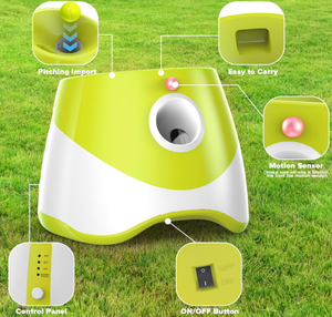 Otomatik köpek topu başlatıcısı yavru topu atıcı makinesi interaktif köpek oyuncaklar küçük köpekler için kapalı ve açık - Product Image 3