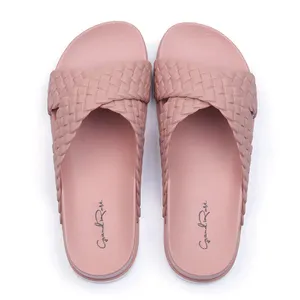 Sandali Estivi da Spiaggia per Donne con Suola <span class=keywords><strong>in</strong></span> <span class=keywords><strong>Gomma</strong></span> Morbida e Cinturini Intrecciati, <span class=keywords><strong>Ciabatte</strong></span> Estive per Ragazze - Product Image 1