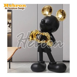 Estatua de Resina de Mickey <span class=keywords><strong>Mouse</strong></span>, Diseño de Dibujos Animados, Linda Figura Decorativa Cromada de Mickey, para Tienda, <span class=keywords><strong>Hotel</strong></span>, Hogar, de China - Product Image 5
