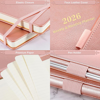 Agenda Semanal de Bolsillo Prolead 2026, Espiral A5, Logotipo en Lámina Dorada, 100% Ecológica, Portátil, Diseño Personalizado, 80 Hojas