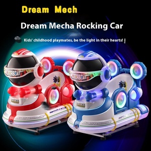 Superman Casa Toy Car New Indoor Electric Dream Mecha Coin Swing Machine para Crianças MP5 Carrosséis para Bebê Shopping Mall Plastic - Product Image 2