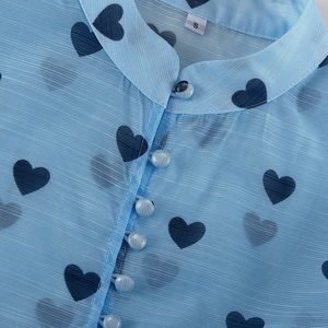 Atacado: Blusas Femininas Elegantes Casuais de Manga Longa com Babados e Estampa – Tendência de Moda Verão 2026 - Product Image 5