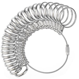 लोहे की धातु की अंगूठी सिजर फिंगर गेज आकार के लिए लोहे की धातु रिंग सिजर फिंगर गेज आकार उपकरण उपकरण - Product Image 3