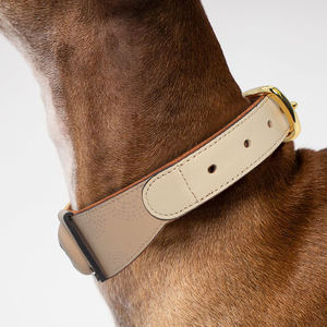 Collar <span class=keywords><strong>de</strong></span> perro <span class=keywords><strong>de</strong></span> cuero genuino económico personalizado 2025 con estilo <span class=keywords><strong>de</strong></span> lujo y hebilla compatible con <span class=keywords><strong>Airtag</strong></span> - Product Image 5