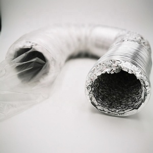 Conduit en spirale flexible en feuille d'aluminium de 6 pouces 150mm pour la pièce de systèmes de CVC de Ventilation de climatisation - Product Image 3