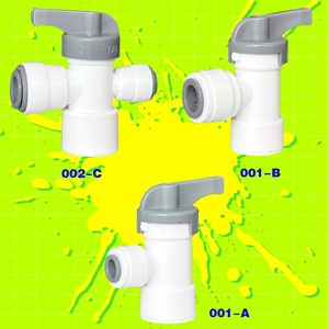 วาล์วบอลมือหมุน PVC คุณภาพสูง Aonie ขนาด 1/2 นิ้ว สีเทา-ขาว เกรดอาหาร สำหรับใช้งานเชิงพาณิชย์ ระบบกรองน้ำ RO ข้อต่อพลาสติก - Product Image 3