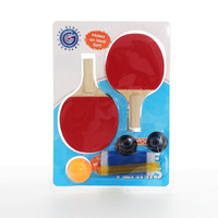 Ensemble de filet de ping-pong portable rétractable en bois durable avec raquettes de tennis de table écologiques pour les sports et divertissements en intérieur
