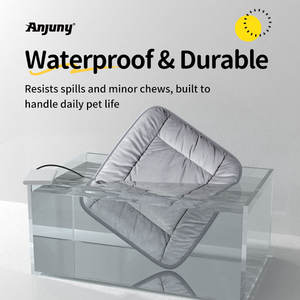Anjuny cama moderna para mascotas de interior, almohadilla eléctrica cálida USB de 5V con calefacción de temperatura constante, cama suave para gatos y perros para la temporada de invierno - Product Image 6
