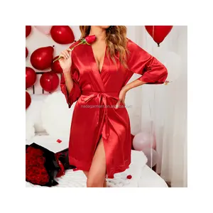 High Quality Women Loungewear Sets Wedding Robes Solid Quick Dry Robes Kimono Femme Pajamas Set For Ladies