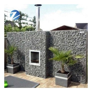 Hình chữ nhật gabion bức tường 4mm 4x2x1 vườn xây dựng Hàn đá giỏ gabion & đá tường giá - Product Image 4