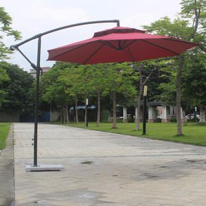 ร่มกันแดดกลางแจ้งร่วมสมัย ป้องกันรังสียูวีและกันน้ำ ร่มทรงโรมันพร้อมฐานสำหรับลานเฉลียงสวน - Product Image 3