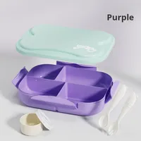 Boîte à bento en plastique de qualité alimentaire Boîte à lunch pour micro-ondes Compartiments scellés Chauffant frais pour les employés de bureau