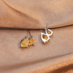 RAKO EP1198 Ensemble de boucles d'oreilles en diamant plaqué or tendance pour femmes 2025 - Product Image 3