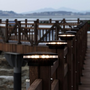 Lampe à pilier LED bi-mode Nouveau design Lumières de pont solaires Décoration de jardin Poteaux de rue solaires Lampadaire solaire économe en énergie - Product Image 6