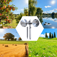 Meilleure Vente : Répulsif à Oiseaux Éolien en ABS et Alliage d'Aluminium, Étanche, pour Toits, Vergers et Contrôle des Nuisibles dans les Jardins