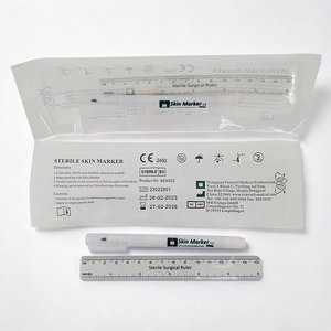 Sterile Skin Marker <b>Pen</b> with Ruler 0.5mm-1mm Permanent <b>Purple</b> Ink Single Color Medical Use Disposable - Product Image 1