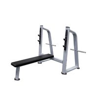 Banc plat en acier Q235 pour musculation, équipement de fitness commercial pour la musculation et l'entraînement en force