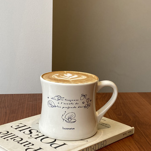 Mug à café en céramique personnalisé, mug rétro en céramique de style diner avec logo - Product Image 5