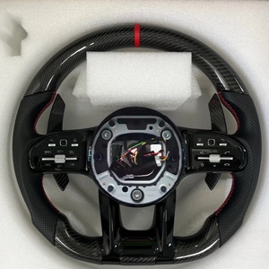 Accessoires de voiture de volant en cuir personnalisés pour Mercedes Benz W203 W205 W222 W213 W212 Cls <span class=keywords><strong>Gle</strong></span> Glc E46 E63 <span class=keywords><strong>E53</strong></span> C63 <span class=keywords><strong>AMG</strong></span> - Product Image 2