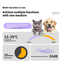 Séchoir Professionnel Portable 53L Automatique pour Animaux de Compagnie, Grande Taille, pour Chiens et Chats, Machine Intelligente de Toilettage pour Animaux