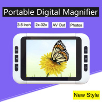 2X-32X Digital Magnifier Low Vision 3.5" Color LCD Pocket Electronic Reading Digital Magnifier for Reading Aid Free Shipping