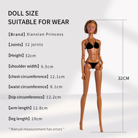 Poupée de mode Supermodel Xianxian de 32 cm, coffret cadeau exquis, ensemble complet, série à pois, produit original d'usine, nouveau produit