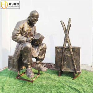 Escultura Infantil Jiahua, Figura Tradicional en Miniatura de Fibra de Vidrio, para Montar en el Suelo, Hecha a Mano - Product Image 4