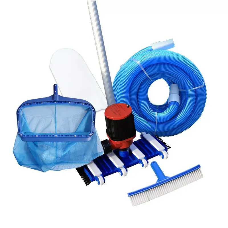 swimming pool cleaning package with water pump Suction head telescopic rod