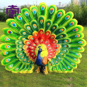 Elegant Peacock LED Motif Light with Fiberglass Resin Material for Outdoor Garden Landscape and Decorative Lighting - Product Image 4
