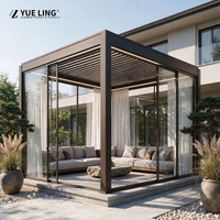 Pergola en aluminium à lames orientables sur mesure Progola pour les constructeurs et les entrepreneurs, auvent imperméable pour patio extérieur