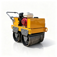 Compacteur routier vibrant à double tambour portatif polyvalent pour travaux d'exportation et de génie civil général