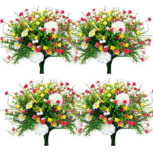 Ramo de Flores Artificiales, Camelia de Hierba Primaveral, 30cm-100cm de Altura, Simulación Realista, Decoración para Bodas y Hogar, Moldeado por Inyección de Plástico - Product Image 1