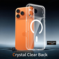 Funda Magnética Transparente Antiarañazos y Antiamarilleo para Teléfono Móvil con Protección de Lente para iPhone 17 Pro Max, Venta al por Mayor de Fábrica
