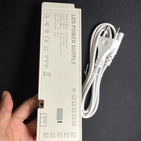 Alimentation électrique pour éclairage d'armoire LED, transformateur LED 60W 12V 24V avec connecteur DuPont pour éclairage de meubles