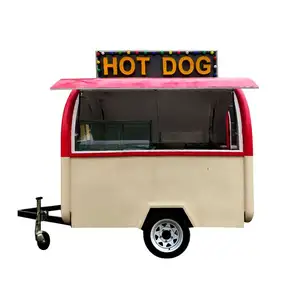 TUNE Customized Camper Food Truck Vending For Coffee Pizza Hamburger Waffle Crepe Churro Popcorn