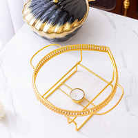 Nouvelle vaisselle de table pour la maison, plat à chafing en forme de coquille, 2L, plat en céramique de luxe, réchaud à nourriture avec support doré