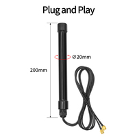 Antenne GPS 4G LTE + BeiDou extérieure 12dBi RP RHCP étanche à fibre optique avec câble de 3m pour caméra de sentier Gateway KX-GPS