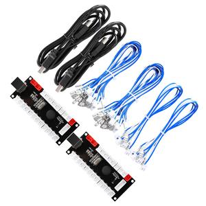 Guwarry 2 Player Usb Encoder <b>For</b> <b>Pc</b> Mame Raspberry Pi Arcade1Up With <b>Joystick</b> And Button Cables Gaming Accessory - Product Image 1