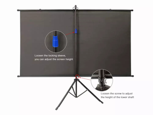 <span class=keywords><strong>Écran</strong></span> de projection rétractable <span class=keywords><strong>pliable</strong></span> léger 4:3 de 60, 72, 84, 100 pouces pour cinéma en plein air, home cinéma, vidéo et bureau - Product Image 3