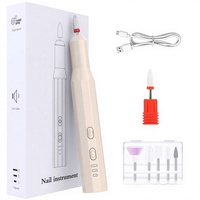 Ponceuse à ongles électrique portable silencieuse 3 vitesses pour le retrait des cuticules et le nail art, outil de polissage transfrontalier