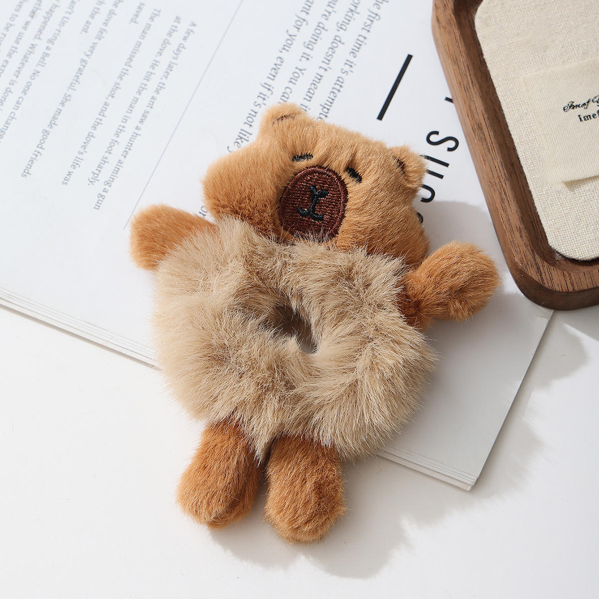 Korean Hair Ties Cute Cartoon Scrunchie Hair Accessories Funny Frog Rabbit Cow Panda Cotton Scrunchies Elastic for Pony Tail